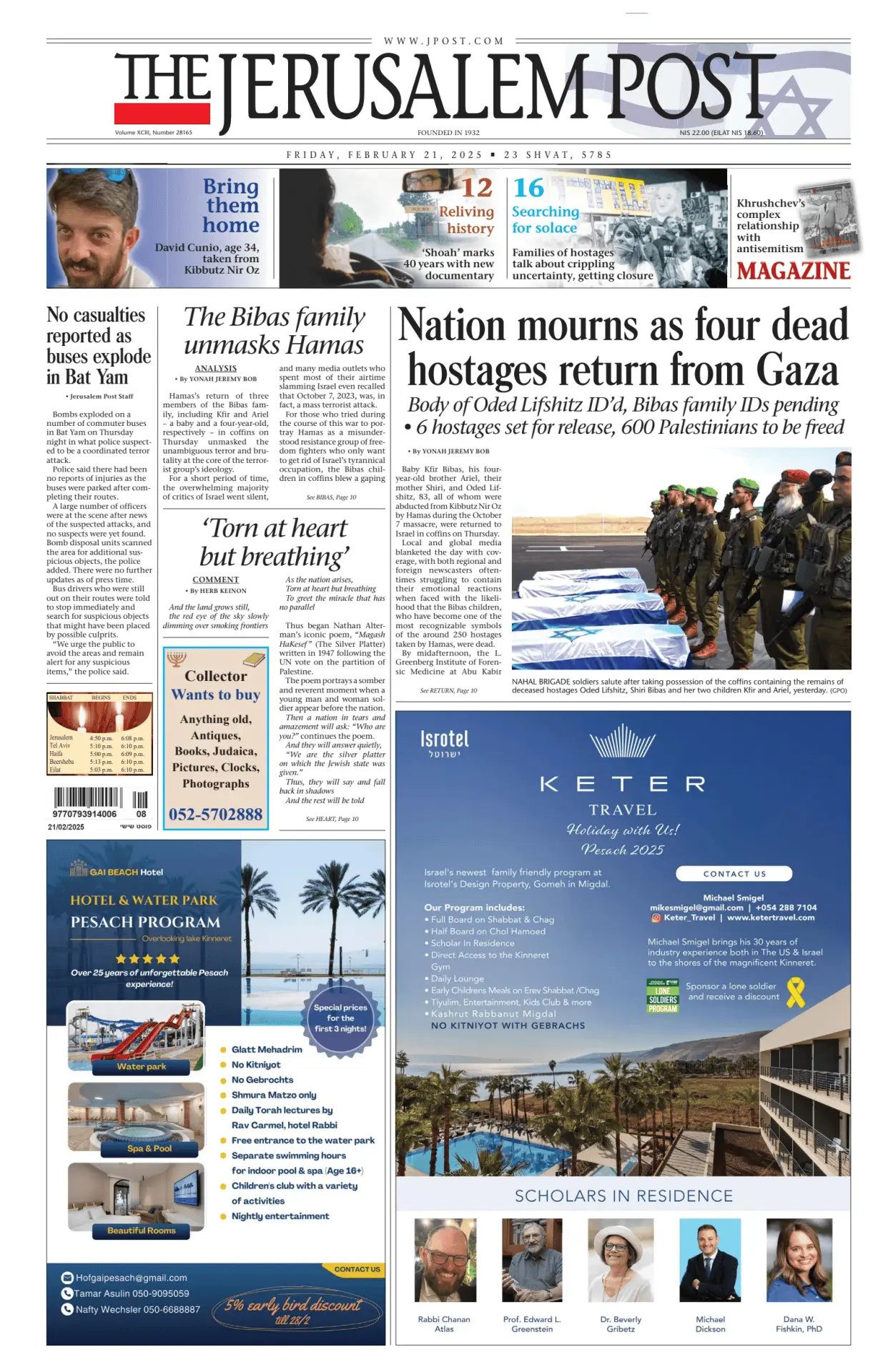 Prima-pagina-the jerusalem post-edizione-di-oggi-21-02-2025